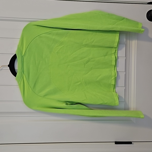 Women's Athleta Sweater Neon Green/Yellow Size L - Picture 5 of 7